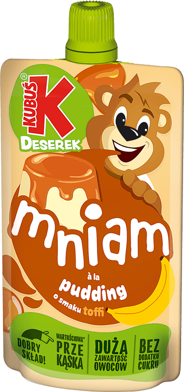 KUBUŚ pouch 100g a la pudding o smaku toffi (2)