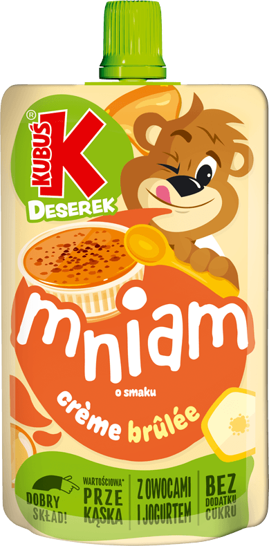 KUBUŚ pouch 100g o smaku creme brulee