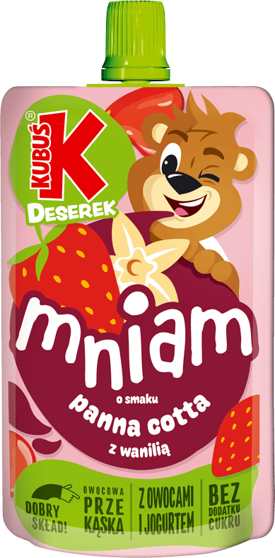 	KUBUŚ pouch 100g o smaku panna cotta z wanilią
