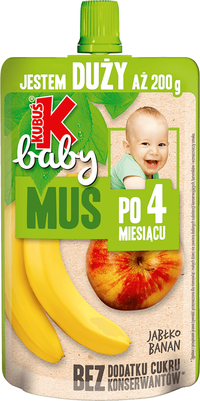 KUBUŚ BABY 200 g jabłko i banan