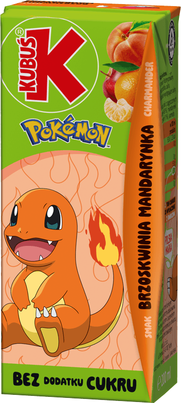 KUBUŚ 0,2 L Pok&eacute;mon Smak brzoskwinia mandarynka (4)