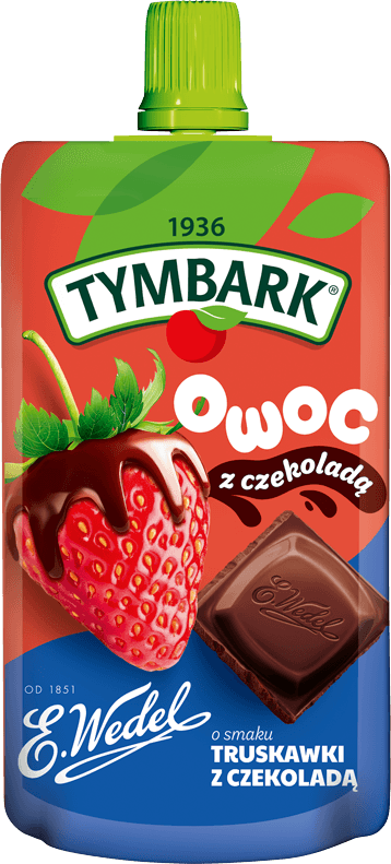 TYMBARK 100 g WEDEL truskawka z czekoladą