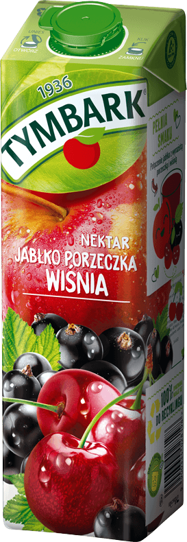 TYMBARK 1L jabłko porzeczka wiśnia