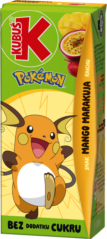KUBUŚ 0,2 L Pokemon smak mango i marakuja (4)