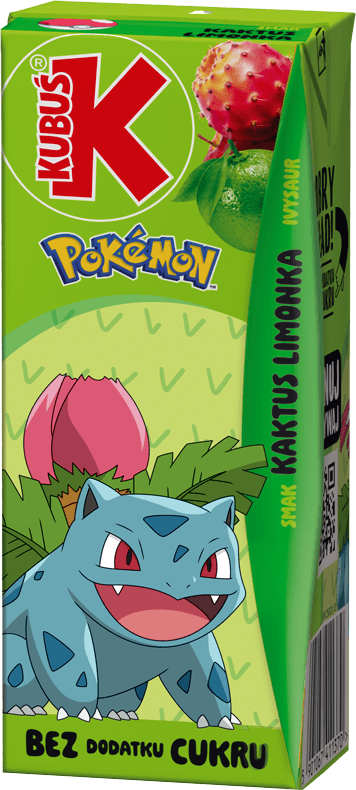 KUBUŚ 0,2 L Pokemon smak kaktus i limonka (2)