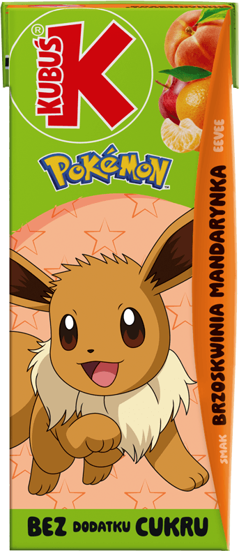 KUBUŚ 0,2 L Pokemon smak brzoskwinia i mandarynka (7)