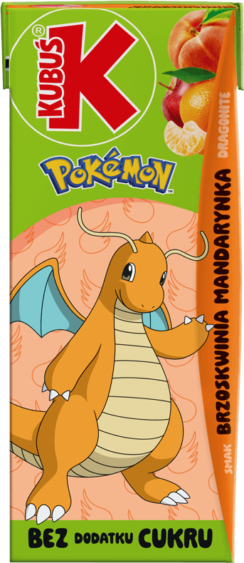 KUBUŚ 0,2 L Pokemon smak brzoskwinia i mandarynka (9)