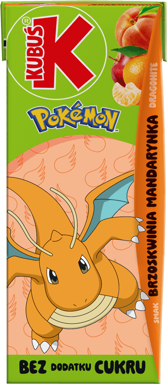 KUBUŚ 0,2 L Pokemon smak brzoskwinia i mandarynka (11)