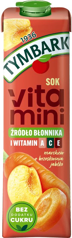 TYMBARK 1 litr Vitamini marchew, brzoskwinia i jabłko