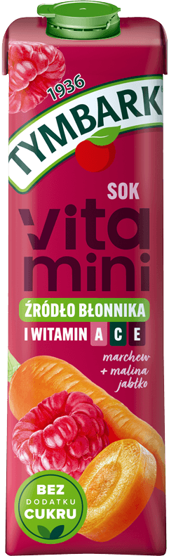 TYMBARK 1 litr Vitamini marchew, malina i jabłko