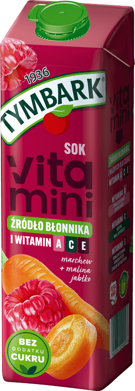 TYMBARK 1 litr Vitamini marchew, malina i jabłko (2)