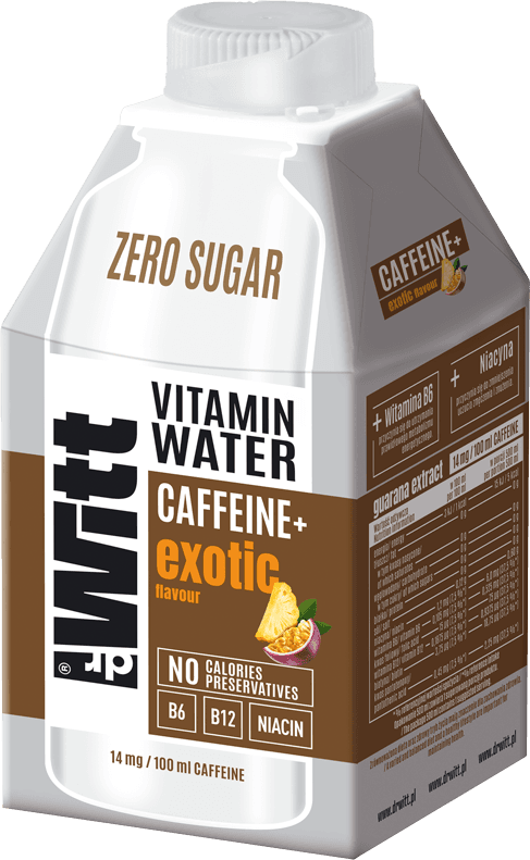 DR WITT 0,5 l Vitamin Water Caffeine+ exotic (2)