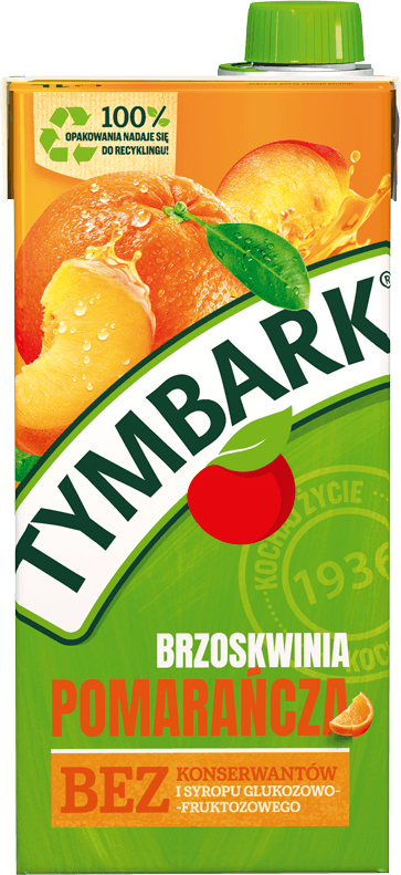TYMBARK 1 litr pomarańcza - brzoskwinia (2)