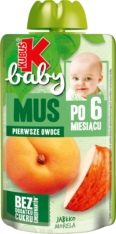 KUBUŚ 120 ml jabłko i morela