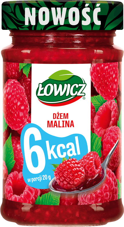 ŁOWICZ 200 g 6 kcal Malina