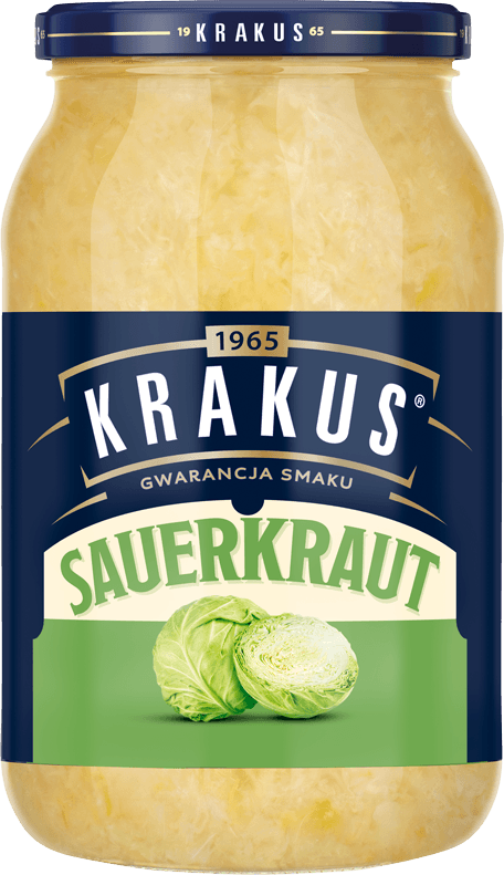 Sauerkraut in glass jar