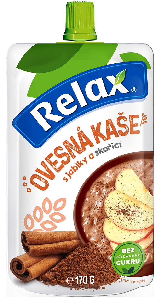 Relax Ovesná kaše JABLKO, ŠKORICA 170g