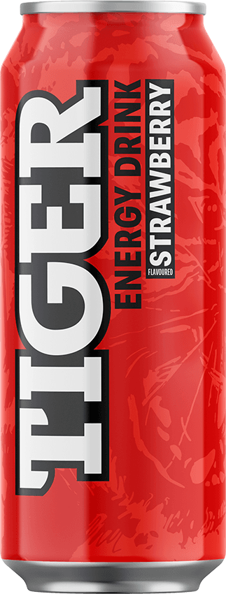 Tiger energy drink STRAWBERRY 0,5L plech