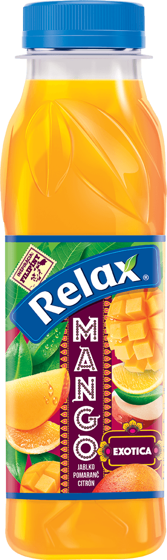 Relax exotica MANGO-jablko-pomaranč-citrón 0,3L PET