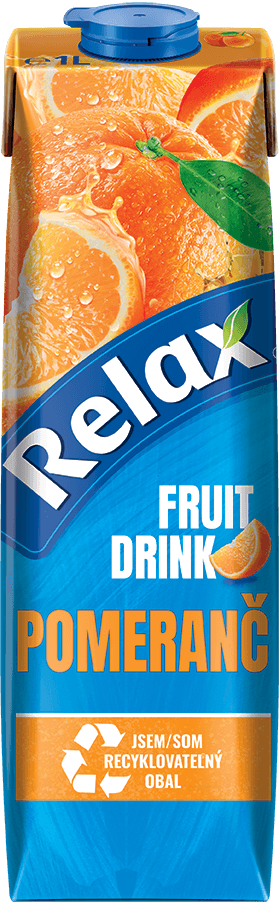 Relax fruit drink POMERANČ 1L TS