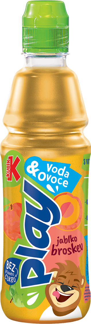 Kubík Play! Voda a Ovoce Broskev 0,4L PET
