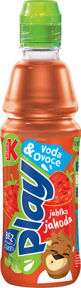 Kubík Play! Voda a Ovoce Jahoda 0,4L PET