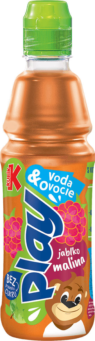 Kubík Play! Voda a Ovoce Malina 0,4L PET