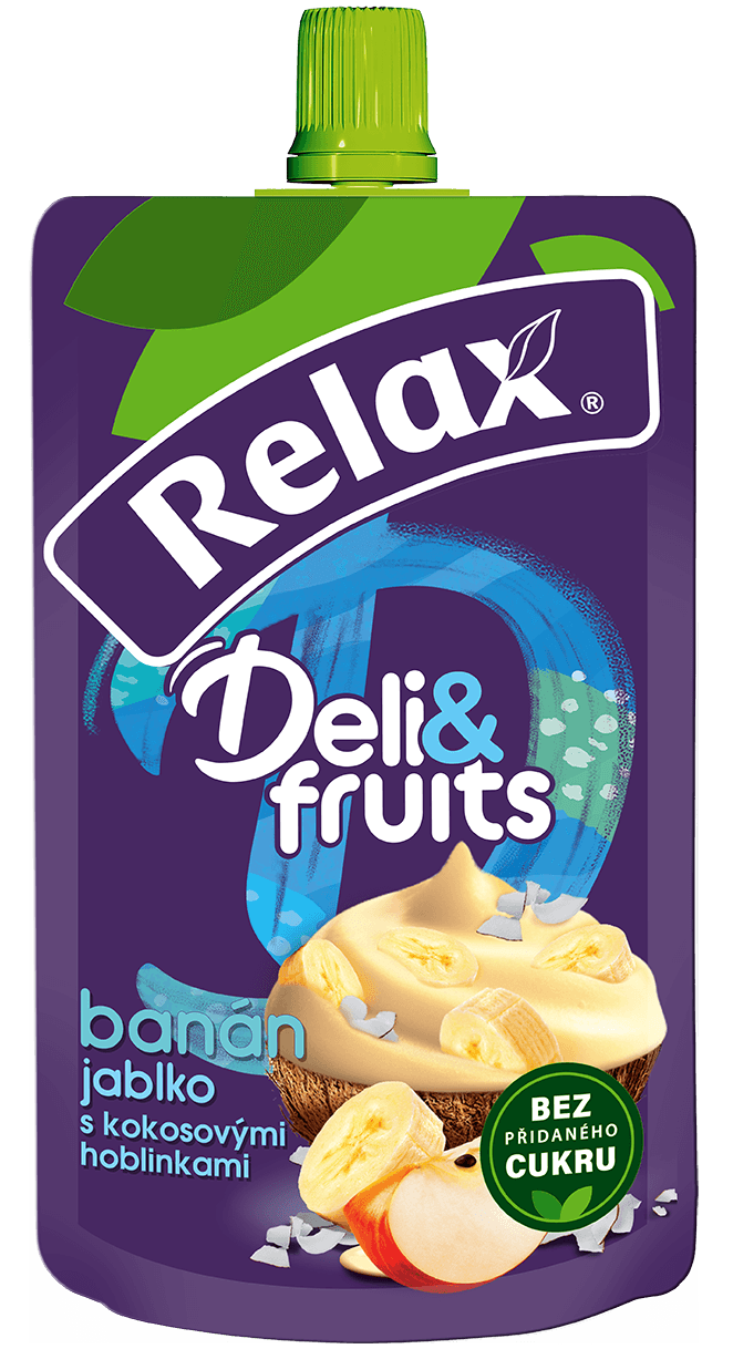 Relax Deli&fruits BANÁN, KOKOS 170g