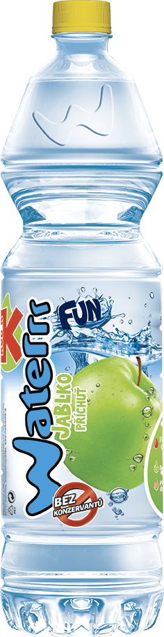 KUBÍK Waterrr jablko 1,5L PET