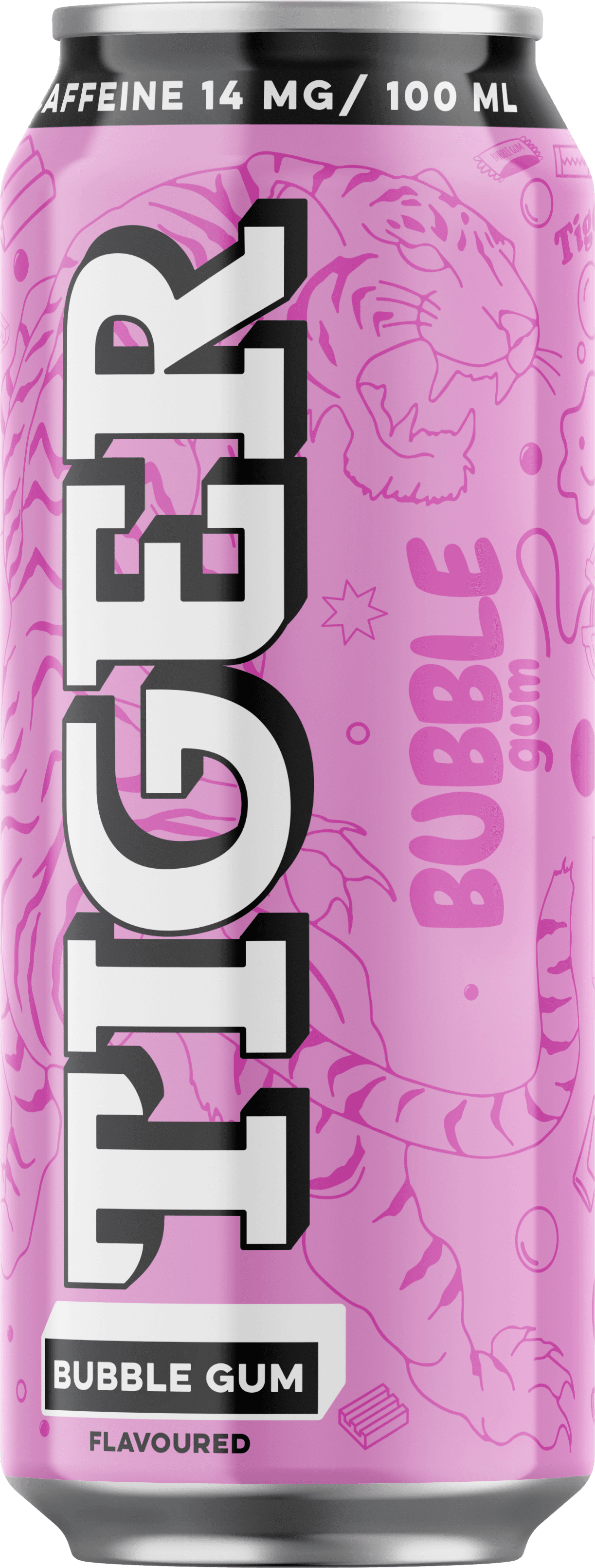 Tiger Light Caffeine BUBBLE GUM 0,5L plech