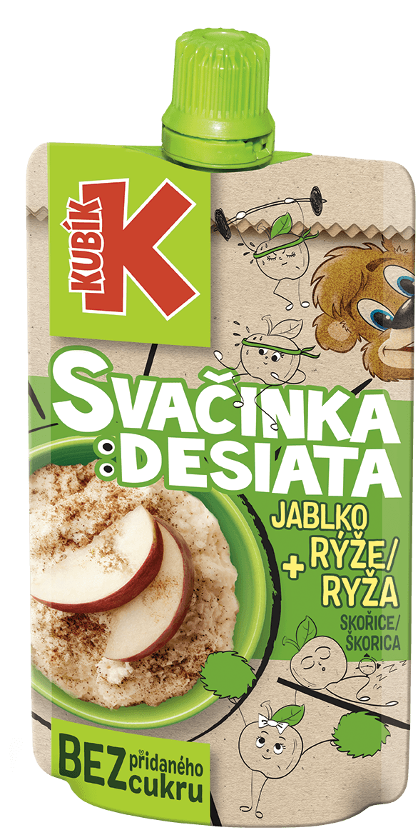Kubík 100g Jablko-skořice-rýže