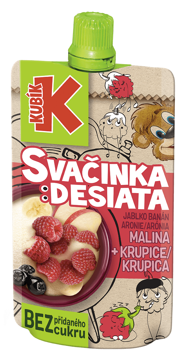 Kubík 100g Malina-krupica