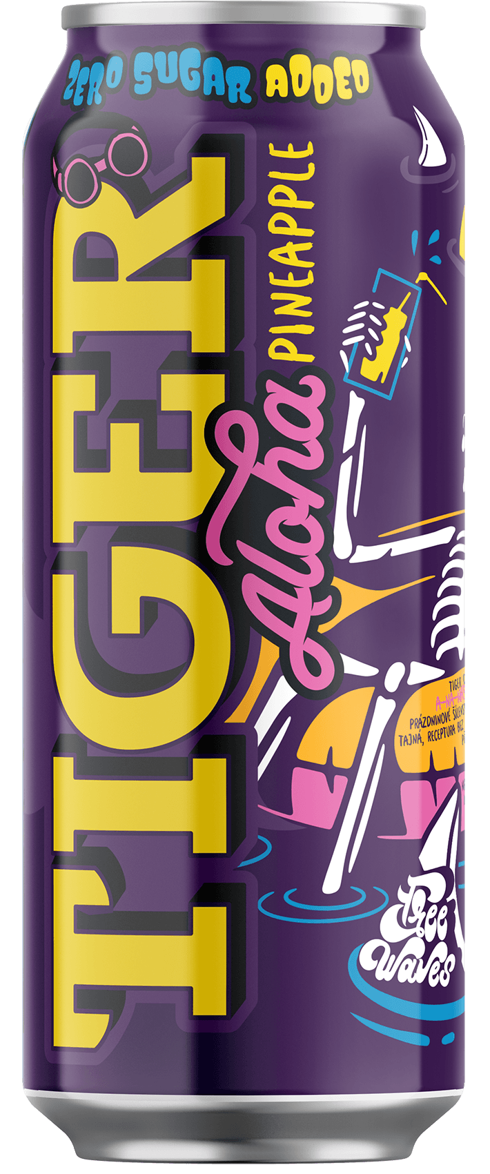 Tiger energy drink ALOHA PINEAPPLNE 0,5L plech