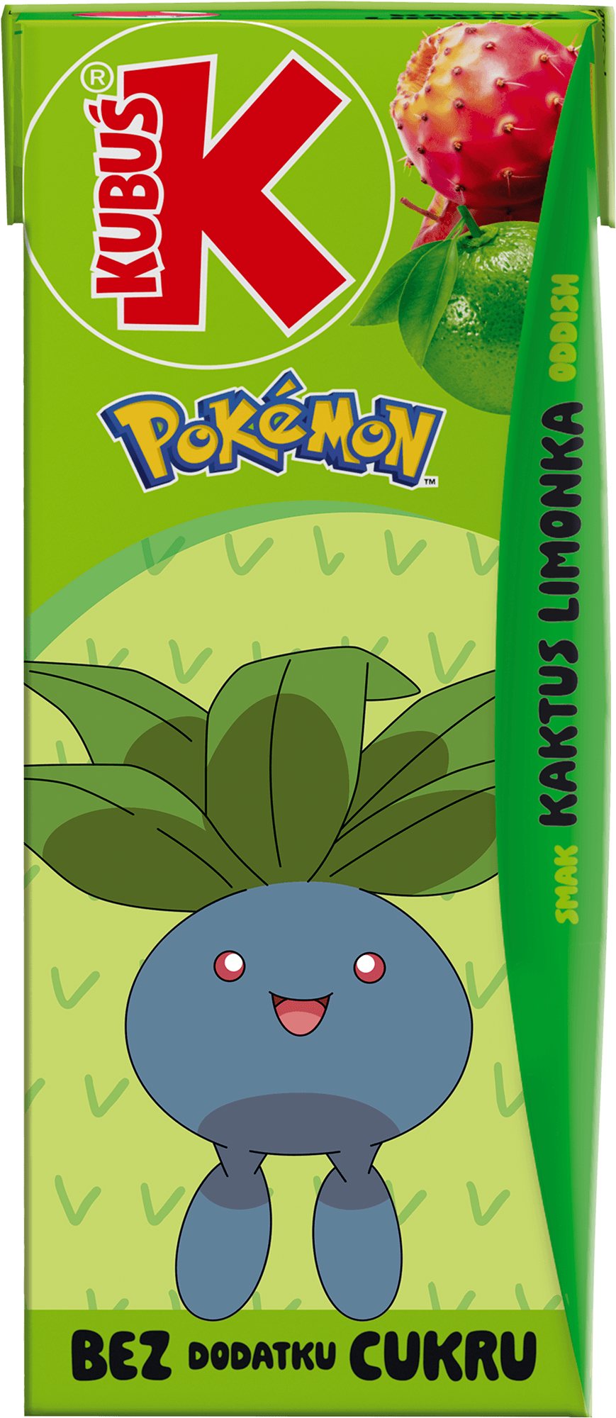 KUBUŚ 0,2 L Pokemon smak kaktus - limonka