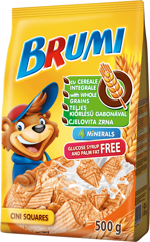 BRUMI 500 g cinis squares