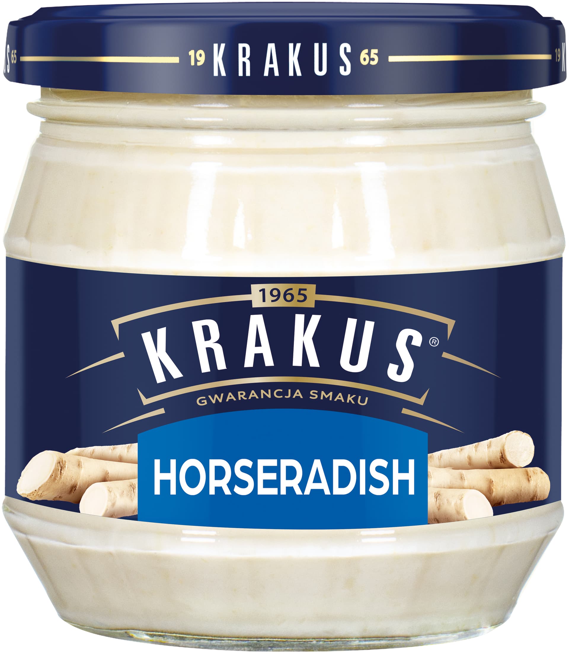 Horseradish in glass jar