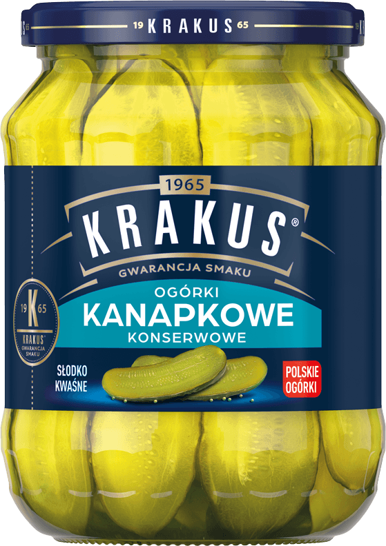KRAKUS 670 g ogórki konserwowane w plastrach