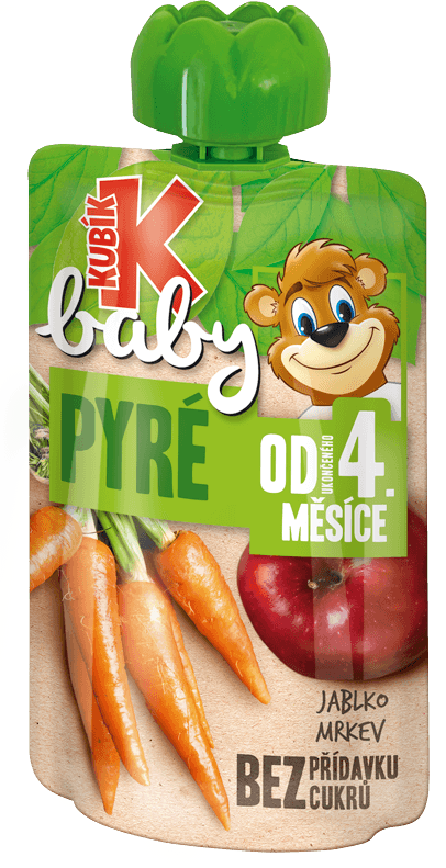 Kubík Baby Jablko, MRKVA 100g