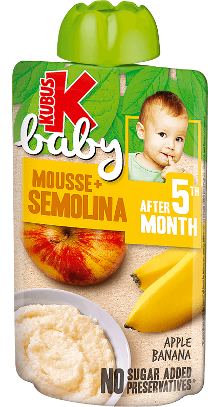 KUBUŚ pouch 100g jabłko, banan i kaszka