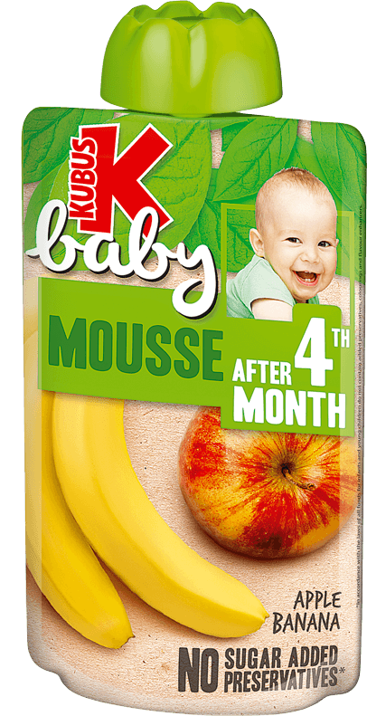 KUBUŚ pouch 100g banan