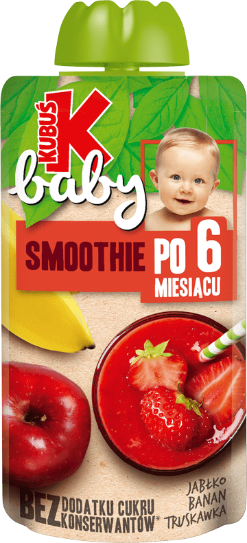 KUBUŚ 120 g jabłko, banan i truskawka