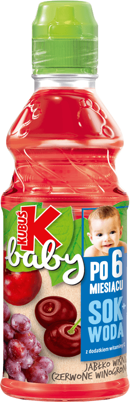 KUBUŚ 300 ml jabłko, wiśnia, czerwone winogrono