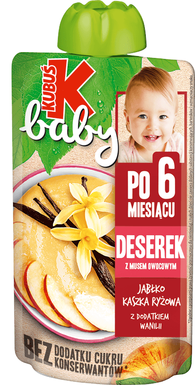 KUBUŚ 100 ml jabłko z ryżem