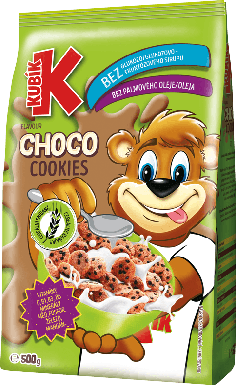 Kubík Cereálie Choco Cookies 500g
