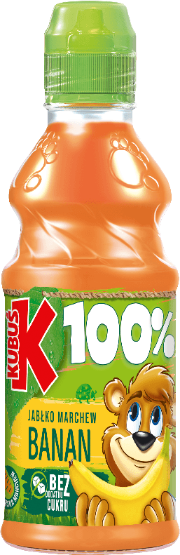 KUBUŚ 300 ml banan marchewka jabłko
