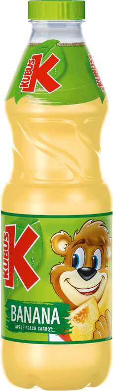 KUBUŚ 850 ml jabłko, banan, brzoskwinia i marchew