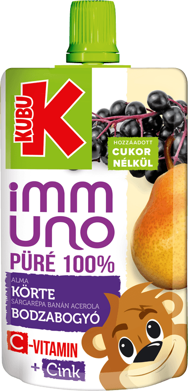 KUBU 100 ml Alma, körte, sárgarépa, banán, acerola, bodzabogyó