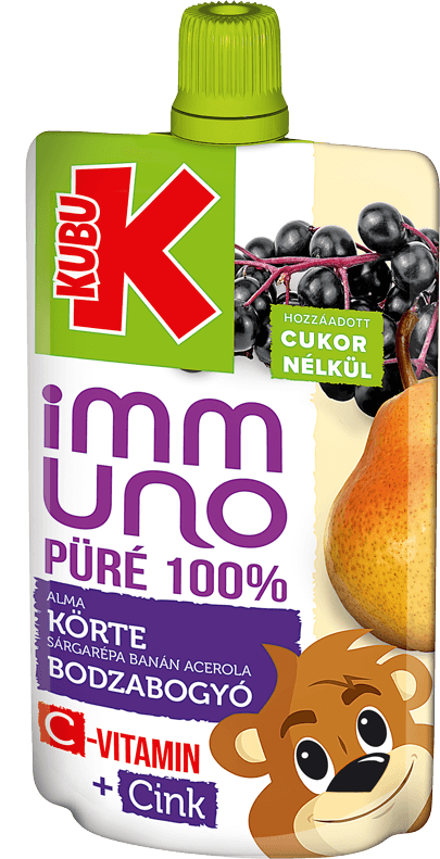 KUBU 100 ml Alma, körte, sárgarépa, banán, acerola, bodzabogyó (2)