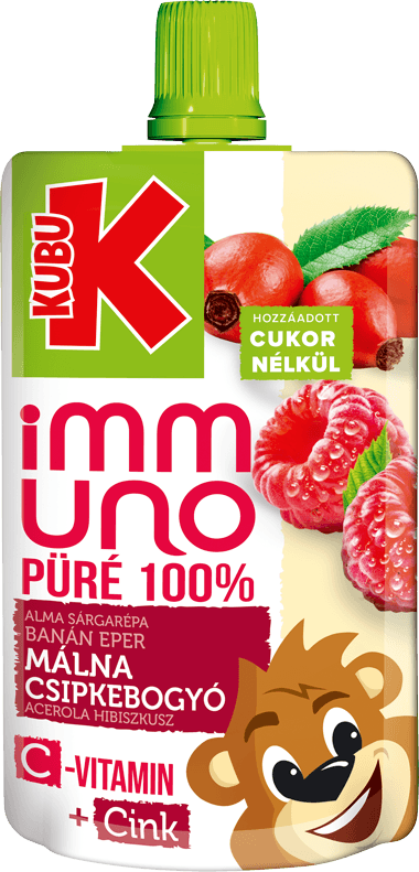 KUBU 100 ml Alma, sárgarépa, banán, eper, malna, csipkebogyó, acerola, hipiszkusz