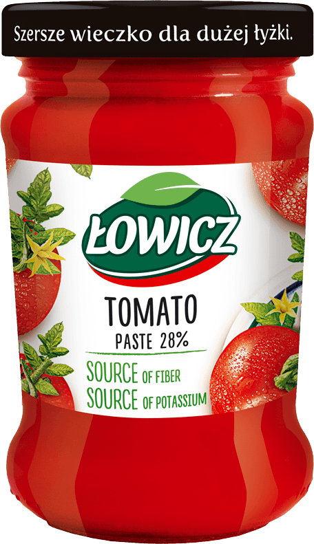 ŁOWICZ 190 g Tomato concentrate 28% glass jar